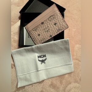 Brand new MCM card case in box with dust bag